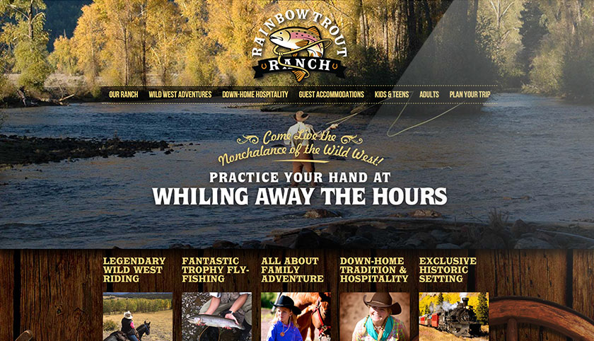 Rainbow Trout Ranch website