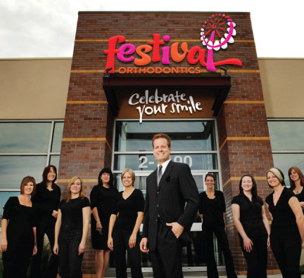 Dr. B and Staff at Festival Orthodontics