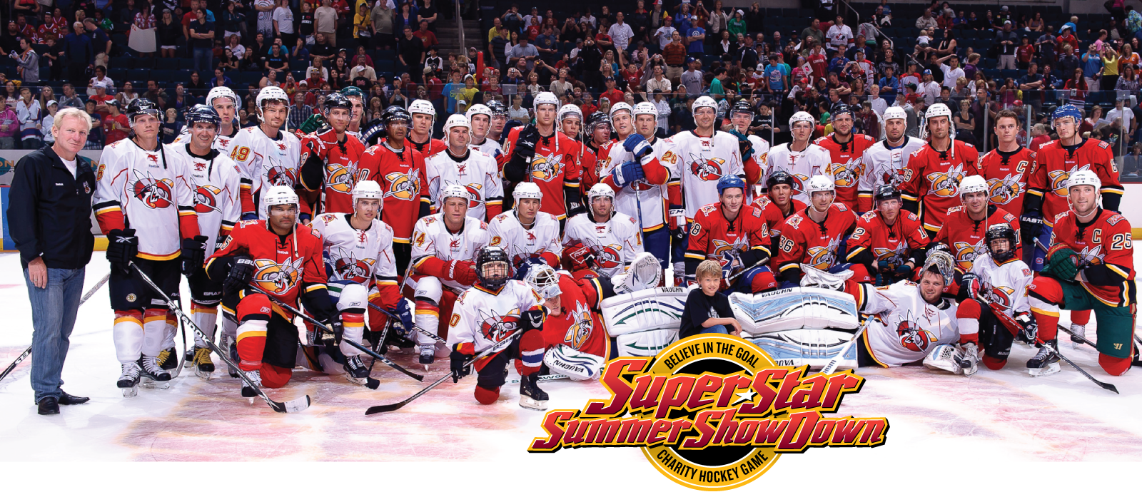 Superstar Summer Showdown Charity Hockey Game Team Photo
